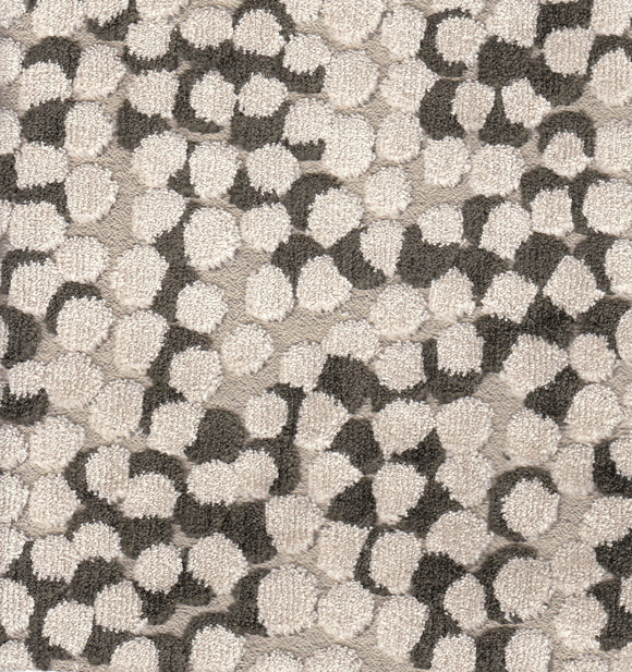 Bulles  CL  Noce/Avorio Velvet Drapery Upholstery Fabric by Charles Martel