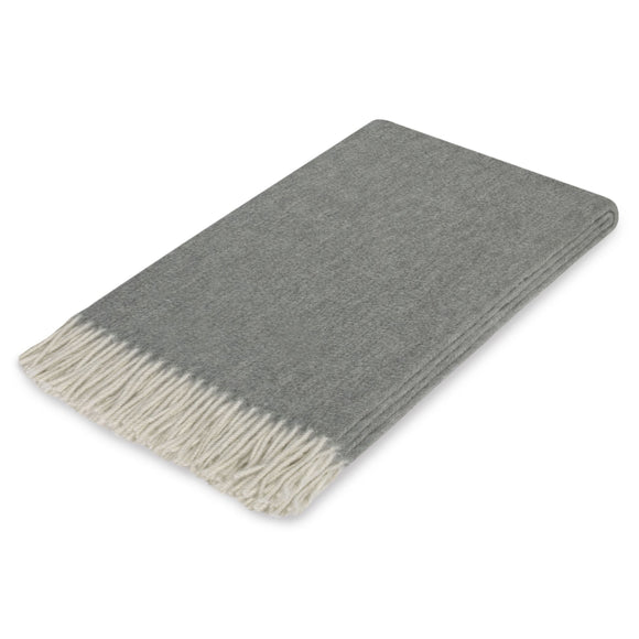 Lusuosso Cashmere Throw CL Charcoal by Curated Kravet