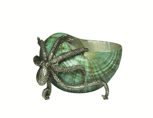 Brindle Shell Object CL Silver - Jade by Curated Kravet