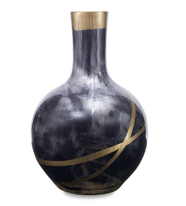 Seren Vase CL Black Gold by Curated Kravet