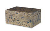 Lennie Box, Small CL  Teal- Gold by Curated Kravet
