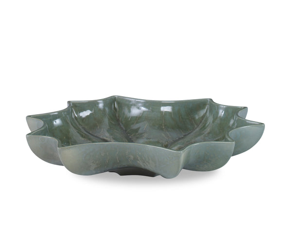 Coutts Bowl CL Dark Green  by Curated Kravet