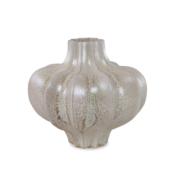 Coutts Vase, Small CL Beige by Curated Kravet
