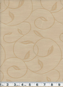 Regal Vine  CL Burlap Embroidered  Sheer Drapery  Fabric by Roth & Tompkins