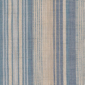 Sonoma Stripe CL Denim  Drapery Upholstery Fabric by Roth & Tompkins