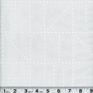 Dominoes CL Sugar Drapery Sheer Fabric by Roth & Tompkins