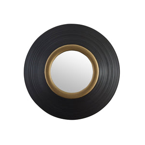 Wisdom Accent Mirror CL Black Gold by Curated Kravet