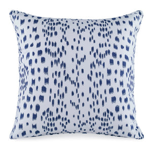 Les Touches Embroidered CL Indigo Pillow by Curated Kravet
