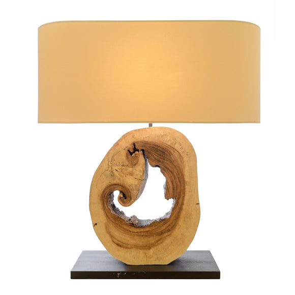 Kerr Table Lamp , Small CL Natural by Curated Kravet