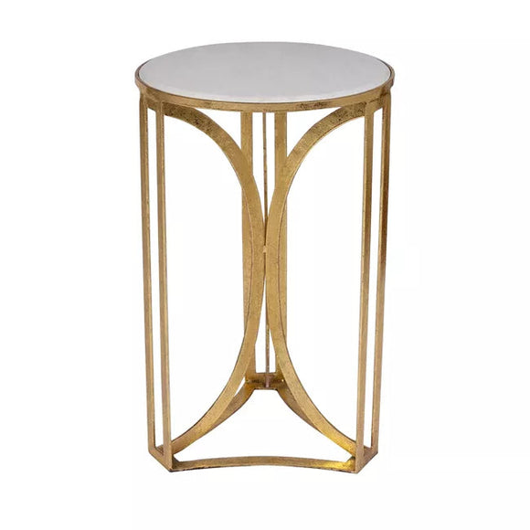 Jack Accent Table CL Gold Leaf by Curated Kravet