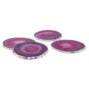 Andre  Coasters CL Pink Silver by Curated Kravet