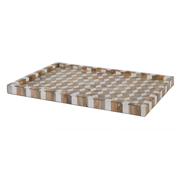 Earle Tray, Large Cl Natural  Multi by Curated Kravet