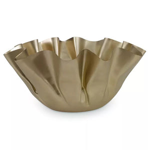 Drapery Bowl, Large  CL Brass by Curated Kravet