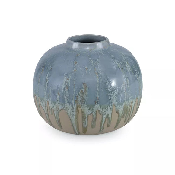 Meda Vase, Small CL Green Reactive by Curated Kravet