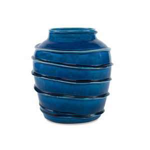 Kasey Vase CL Dark Blue by Curated Kravet