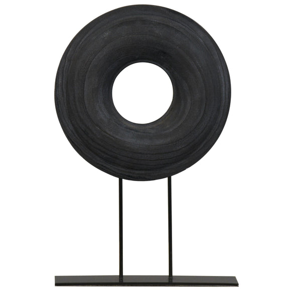 Colby Sculpture, Large CL Black by Curated Kravet
