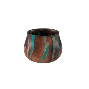 Bella Bowl CL Turquoise - Natural  by Curated Kravet