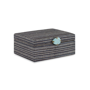 Chatham Box, Small CL Black-Blue by Curated Kravet