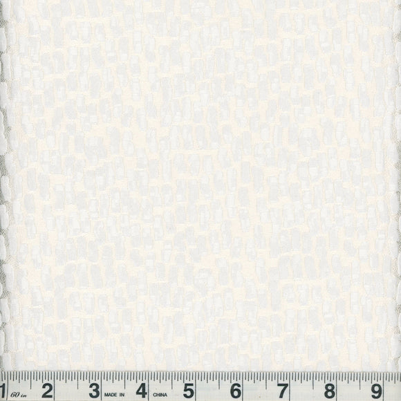 Joy CL White Drapery Upholstery Fabric by Roth & Tompkins