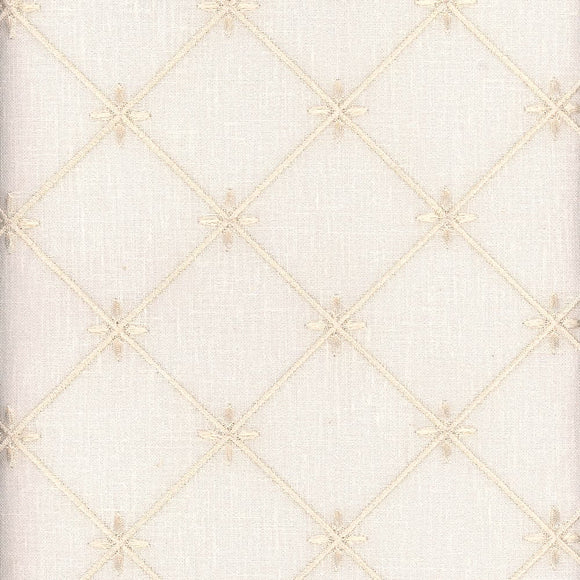 Veranda CL Ivory Embroidery Fabric by Roth & Tompkins